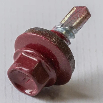 Саморез кровельный 5,5х19 RAL 3005 красный KRcwZM Yoko