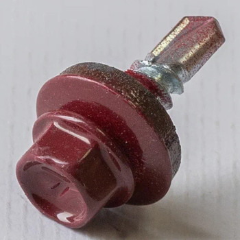 Саморез кровельный 5,5х19 RAL 3005 красный, 250 шт KRcwZMK Yoko