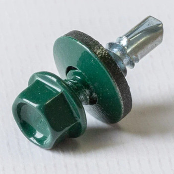 Саморез кровельный 5,5х19 RAL 6005 зеленый, 250 шт KRcwZMK Yoko