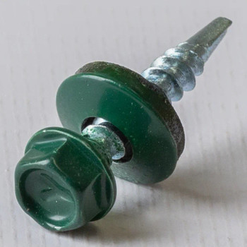 Саморез кровельный 4,8х29 RAL 6005 зеленый, 250 шт KRcwZDK Yoko
